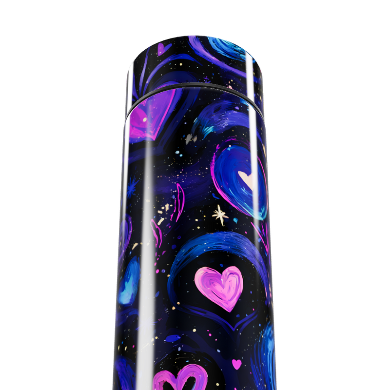 Garrafa Térmica Touch - Estampa Corações Coloridos