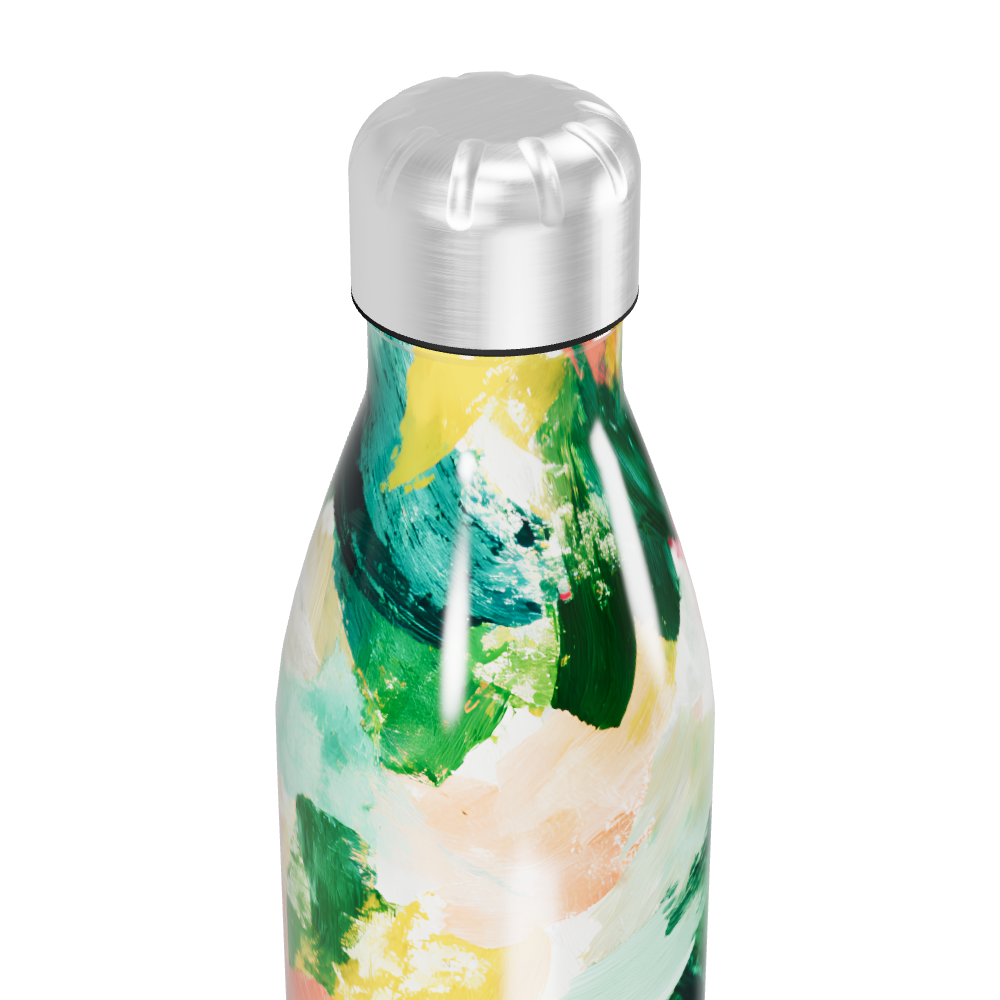 Garrafa Inox - Estampa Colorida Abstrata