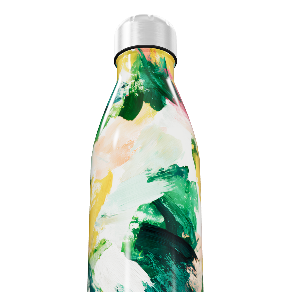 Garrafa Inox - Estampa Colorida Abstrata