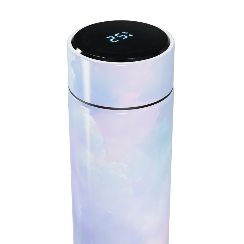 Garrafa Térmica Touch - Azul Pastel Aço Inox