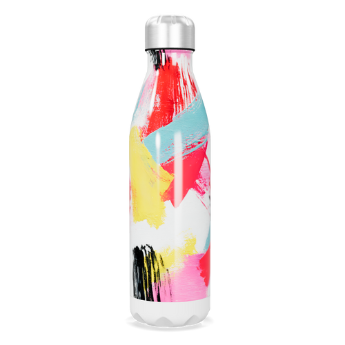 Garrafa Inox - Estampa Colorida Artística