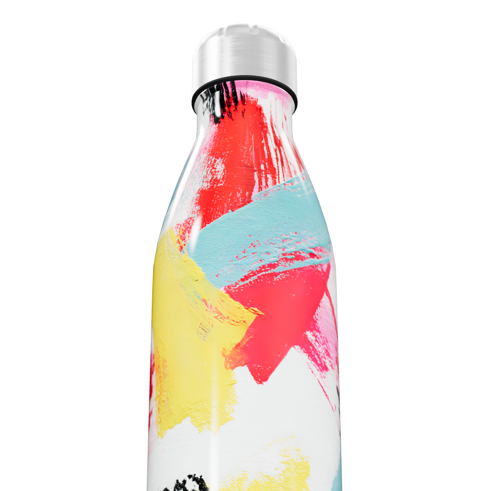 Garrafa Inox - Estampa Colorida Artística