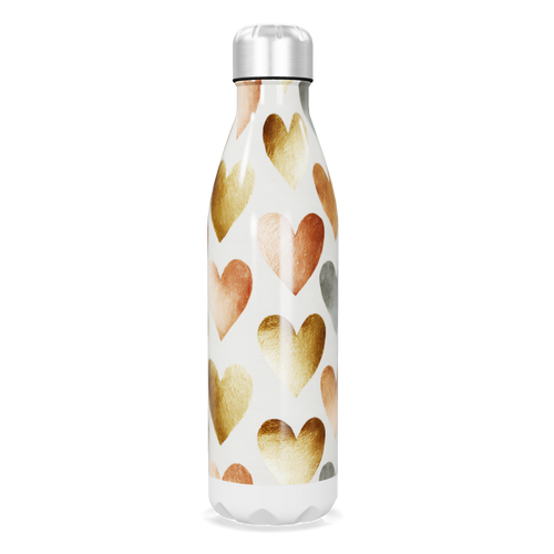 Garrafa Inox - Corações Coloridos