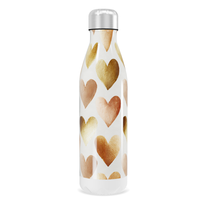 Garrafa Inox - Corações Coloridos