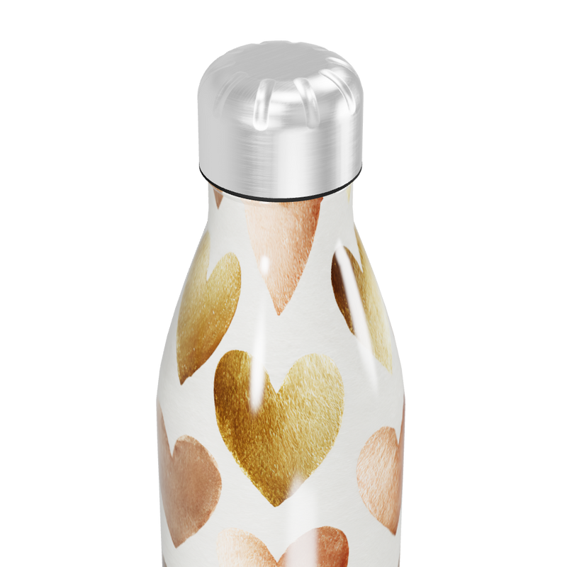 Garrafa Inox - Corações Coloridos