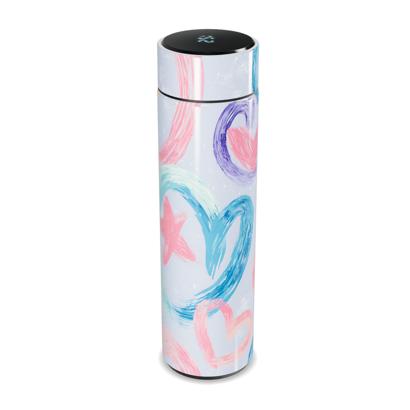 Garrafa Térmica Touch - Estampa Colorida Abstrata