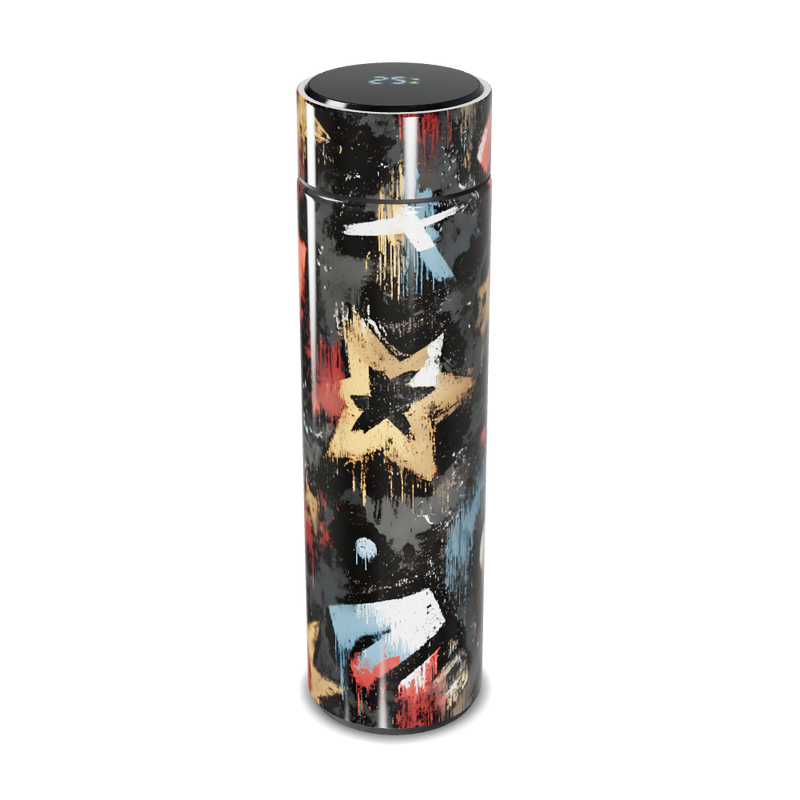 Garrafa Térmica Touch - Estampa Estrelas Coloridas