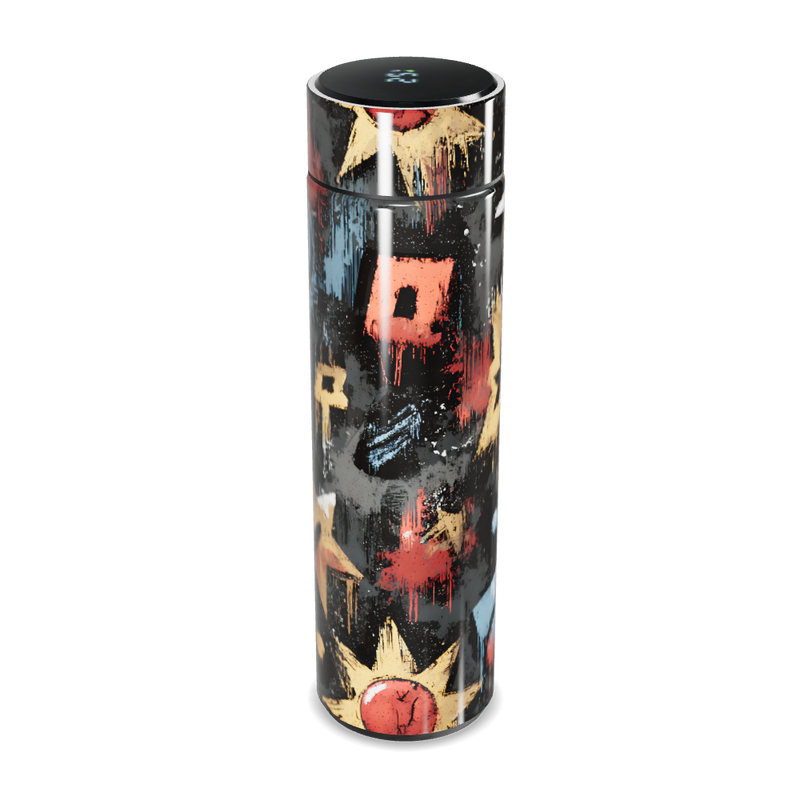 Garrafa Térmica Touch - Estampa Estrelas Coloridas