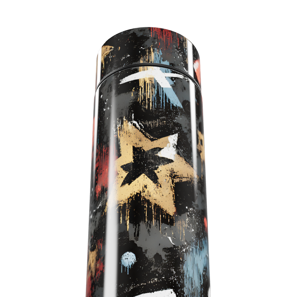 Garrafa Térmica Touch - Estampa Estrelas Coloridas