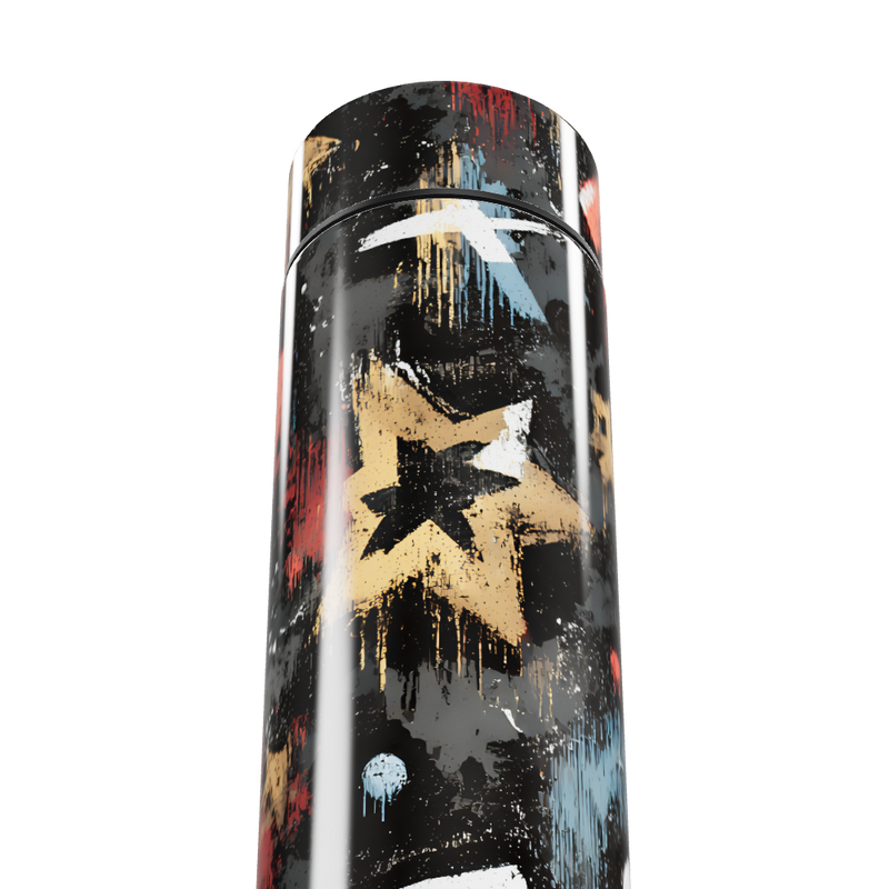 Garrafa Térmica Touch - Estampa Estrelas Coloridas