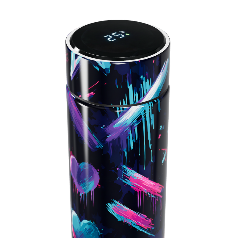 Garrafa Térmica Touch - Abstrata Colorida