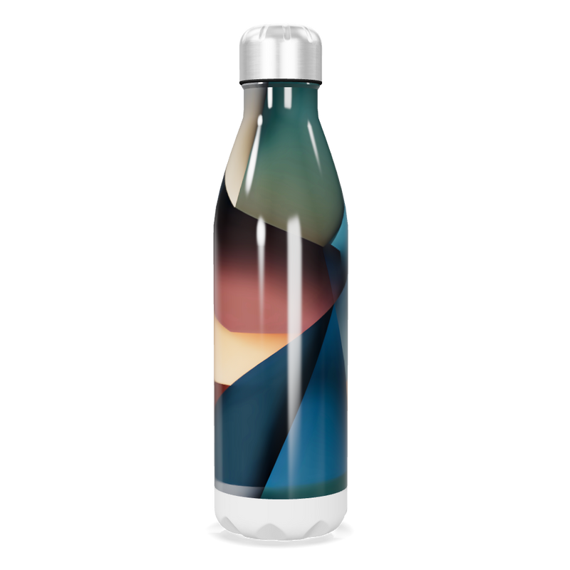Garrafa Inox - Estampa Abstrata Multicolorida