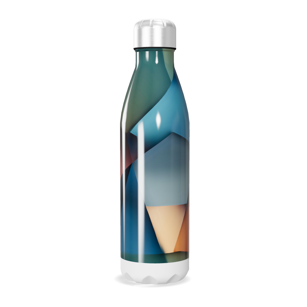 Garrafa Inox - Estampa Abstrata Multicolorida