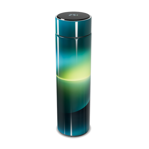 Garrafa Térmica Touch - Degradê Azul Verde