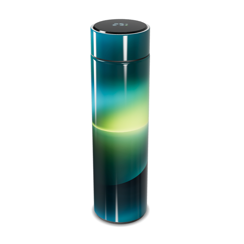 Garrafa Térmica Touch - Degradê Azul Verde