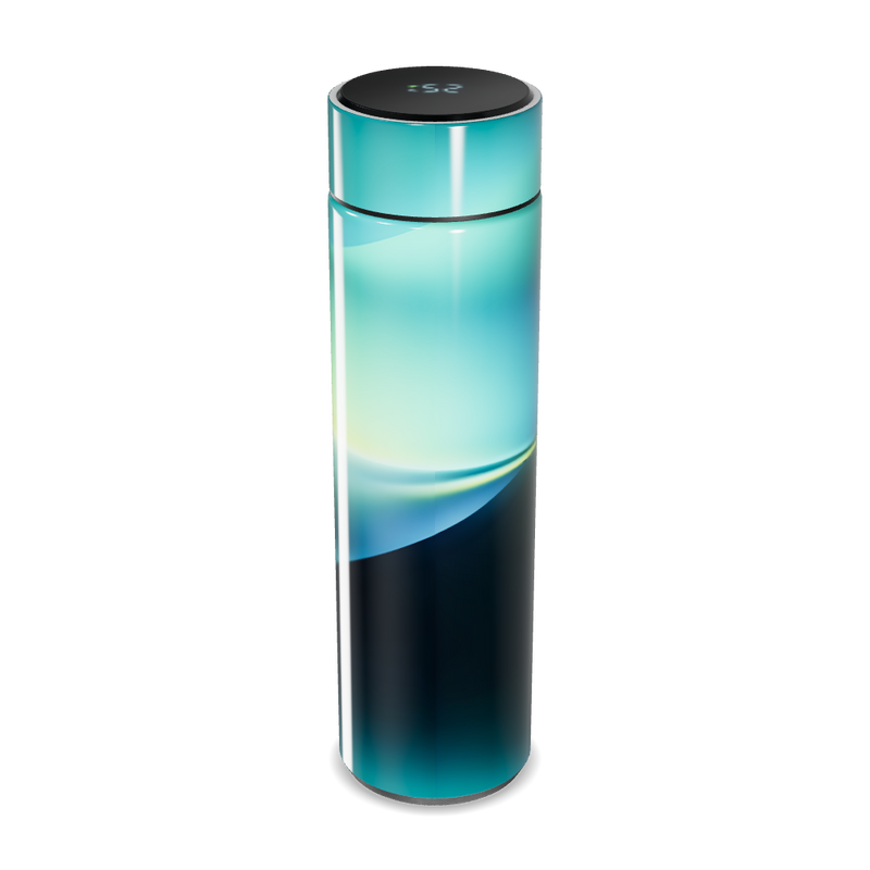 Garrafa Térmica Touch - Degradê Azul Verde