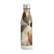 Garrafa Inox - Geométrica Bege e Marrom