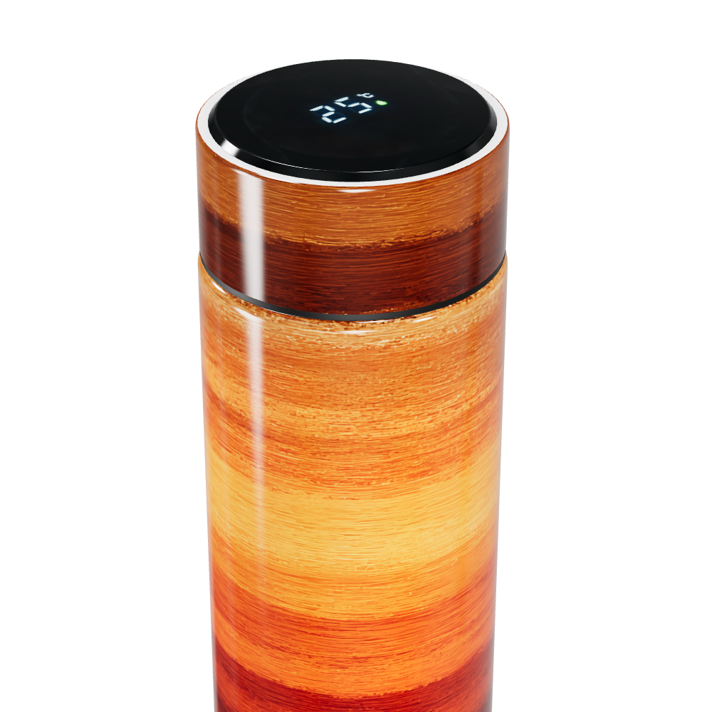 Garrafa Térmica Touch - Estampa Listrada Colorida