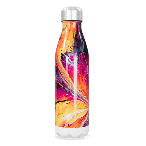 Garrafa Inox - Estampa Colorida Abstrata