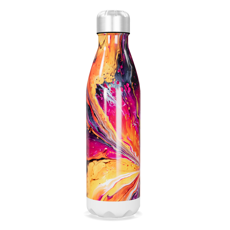 Garrafa Inox - Estampa Colorida Abstrata