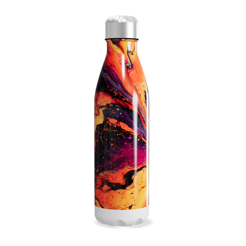 Garrafa Inox - Estampa Colorida Abstrata