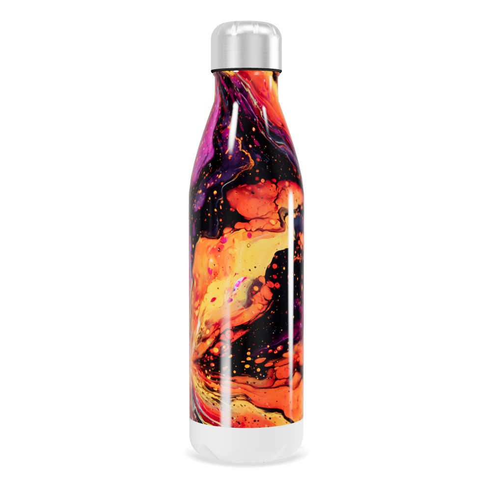 Garrafa Inox - Estampa Colorida Abstrata
