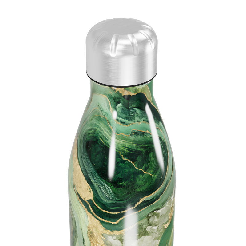 Garrafa Inox - Verde Marmorizada