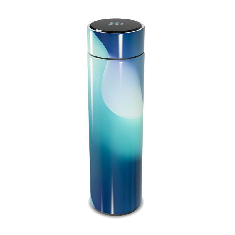 Garrafa Térmica Touch Azul Gradiente Inox