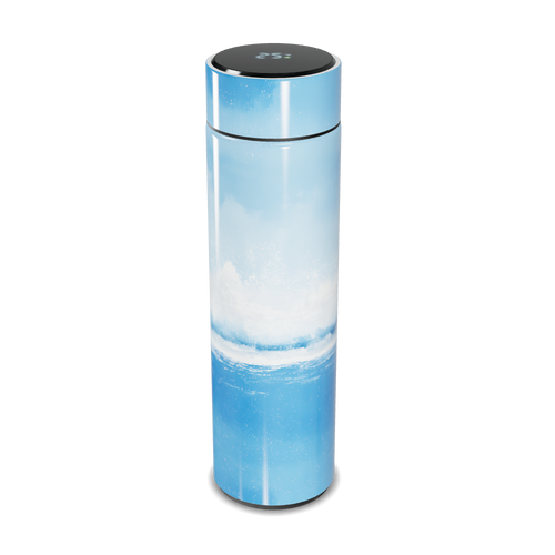 Garrafa Térmica Touch - Azul com Estampa Oceano