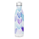 Garrafa Inox - Corações Azul e Roxo