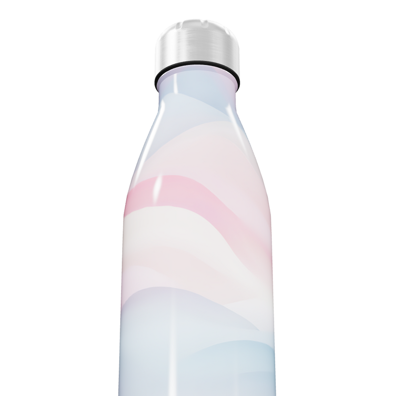 Garrafa Inox - Degradê Rosa Azul