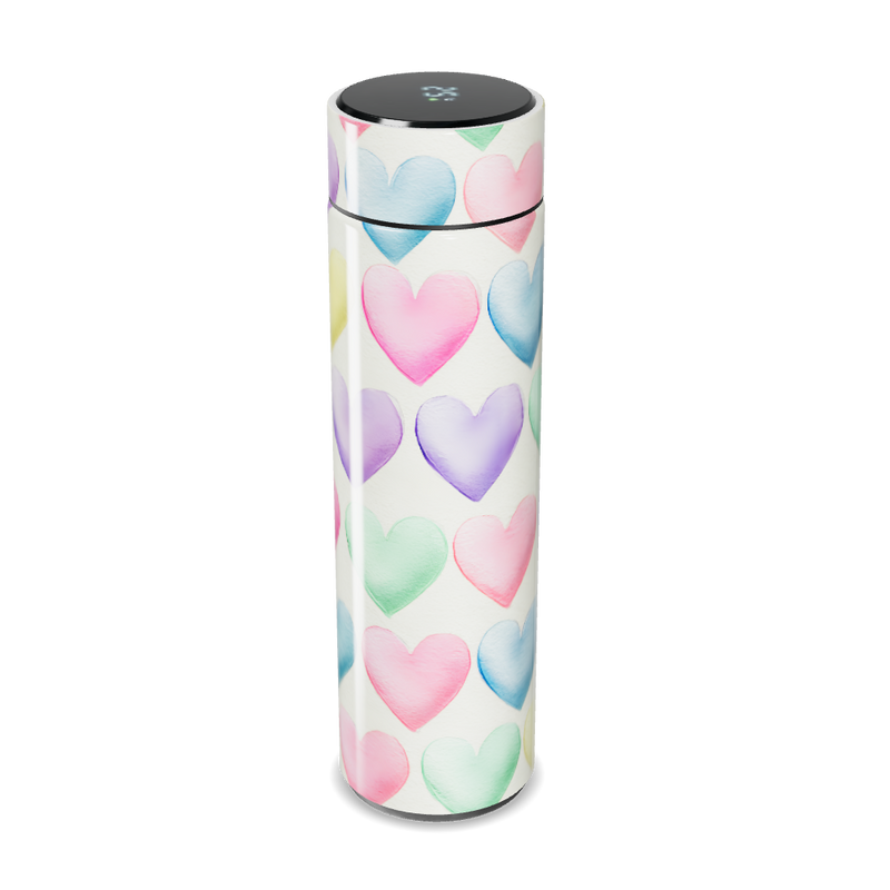 Garrafa Térmica Touch - Corações Coloridos