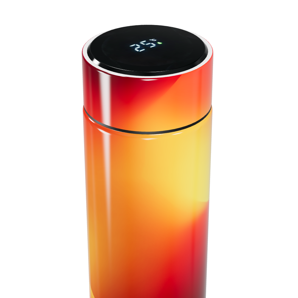 Garrafa Térmica Touch - Vermelha com Display LED