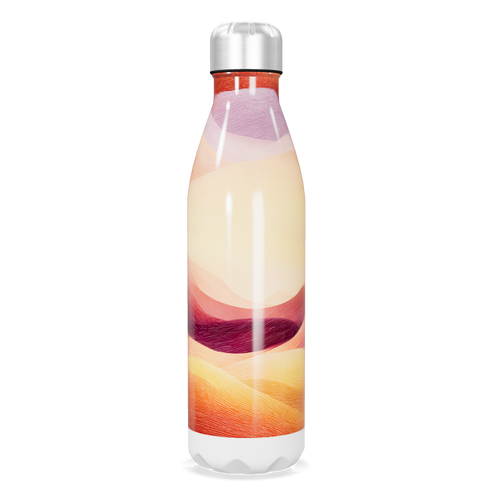 Garrafa Inox - Estampa Colorida Abstrata