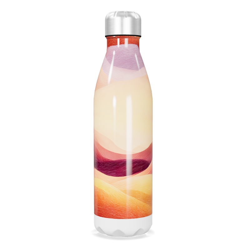 Garrafa Inox - Estampa Colorida Abstrata