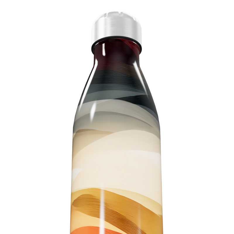 Garrafa Inox - Estampa Abstrata Colorida