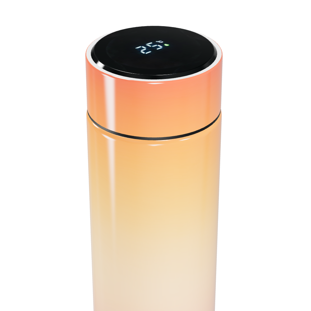 Garrafa Térmica Touch - Gradiente Laranja Digital