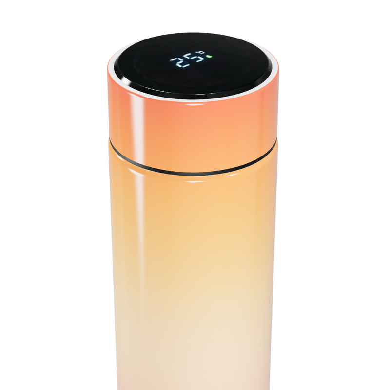Garrafa Térmica Touch - Gradiente Laranja Digital
