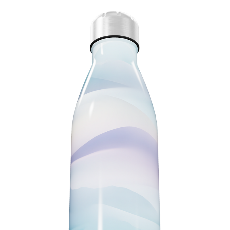 Garrafa Inox - Estampa Ondas Azul