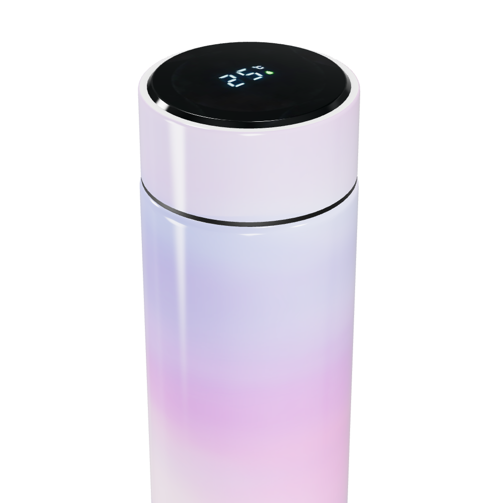 Garrafa Térmica Touch - Degradê Rosa e Lilás