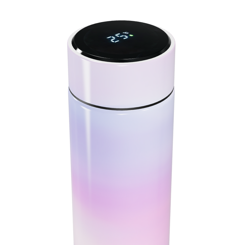 Garrafa Térmica Touch - Degradê Rosa e Lilás