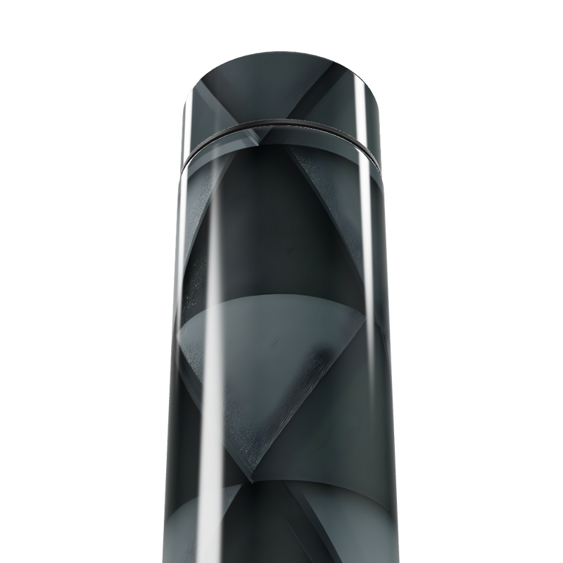 Garrafa Térmica Touch - Preta com Design Geométrico