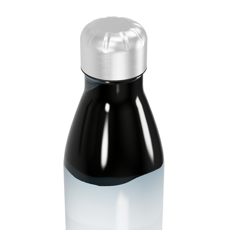 Garrafa Inox - Preto e Branco degrade