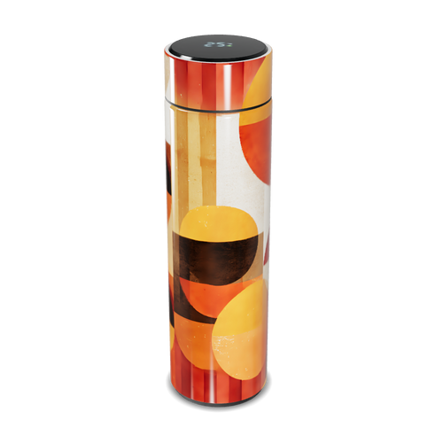 Garrafa Térmica Touch - Estampa Abstrata Colorida