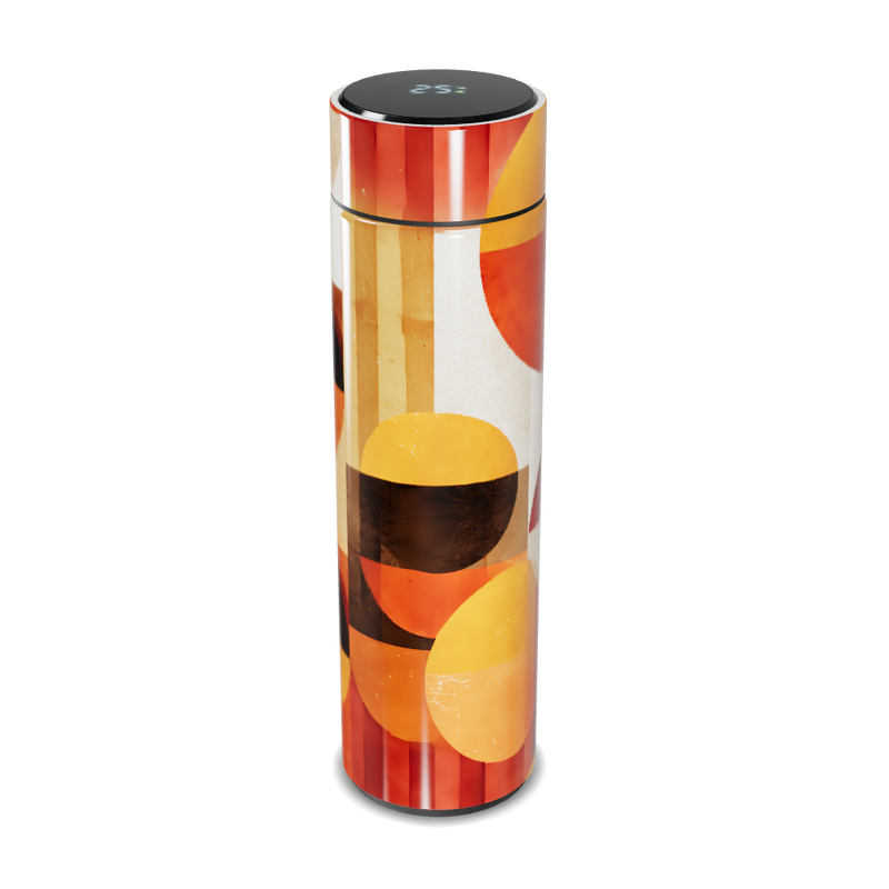 Garrafa Térmica Touch - Estampa Abstrata Colorida