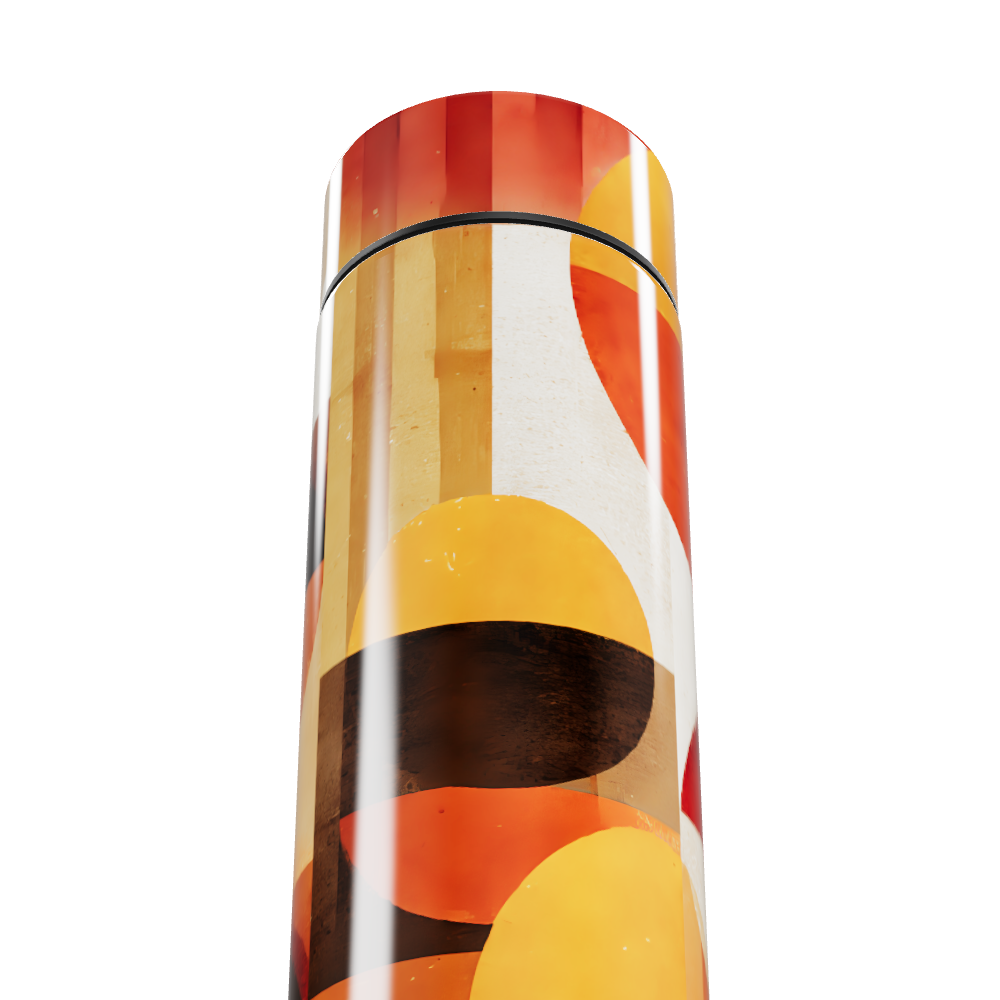 Garrafa Térmica Touch - Estampa Abstrata Colorida