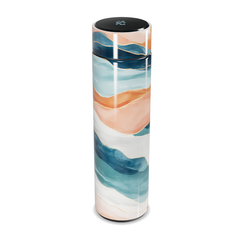 Garrafa Térmica Touch - Estampa Abstrata Colorida