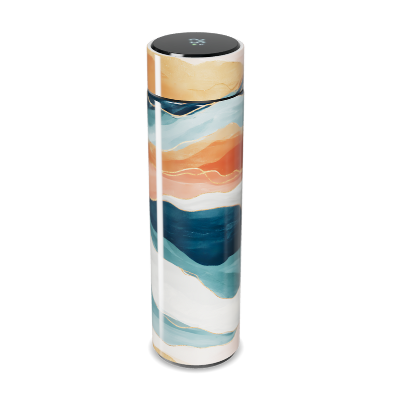 Garrafa Térmica Touch - Estampa Abstrata Colorida