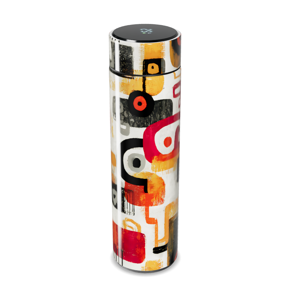 Garrafa Térmica Touch - Estampa Abstrata Colorida