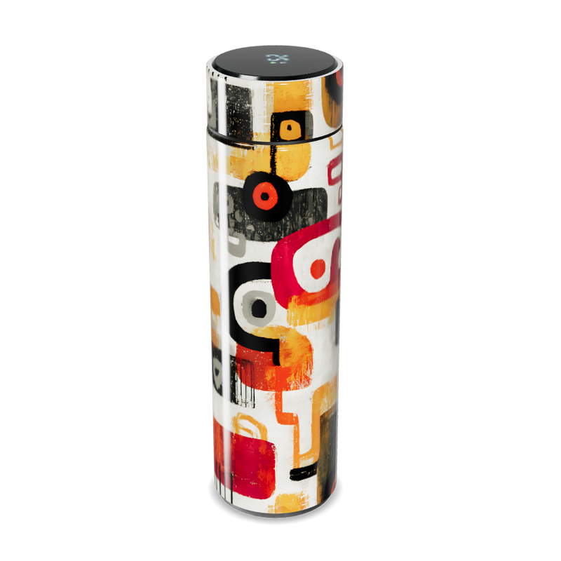 Garrafa Térmica Touch - Estampa Abstrata Colorida